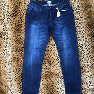 Forever 21 Deep Indigo Skinny Jeans